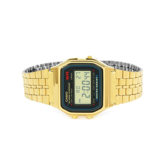 CLASSIC GOLD STAINLESS STEEL BRACELET DIGITAL WATCH