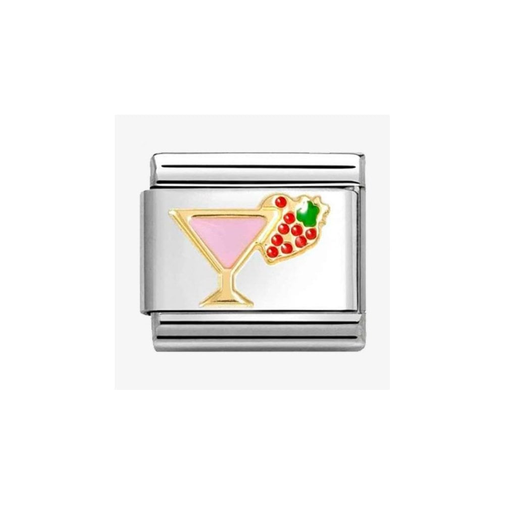 CLASSIC Gold Pink Cocktail Charm