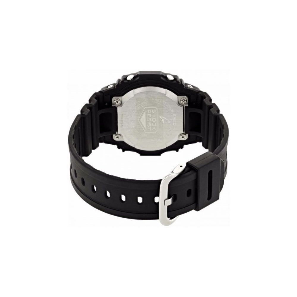 CLASSIC RECTANGULAR G-SHOCK TOUGH DIGITAL WATCH WITH BLACK RESIN STRAP