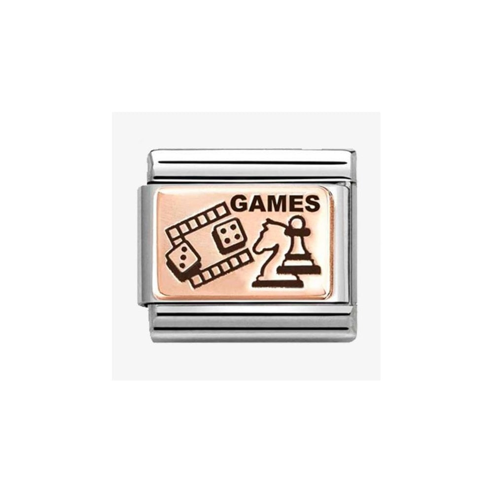 CLASSIC Rose Gold Chess Charm