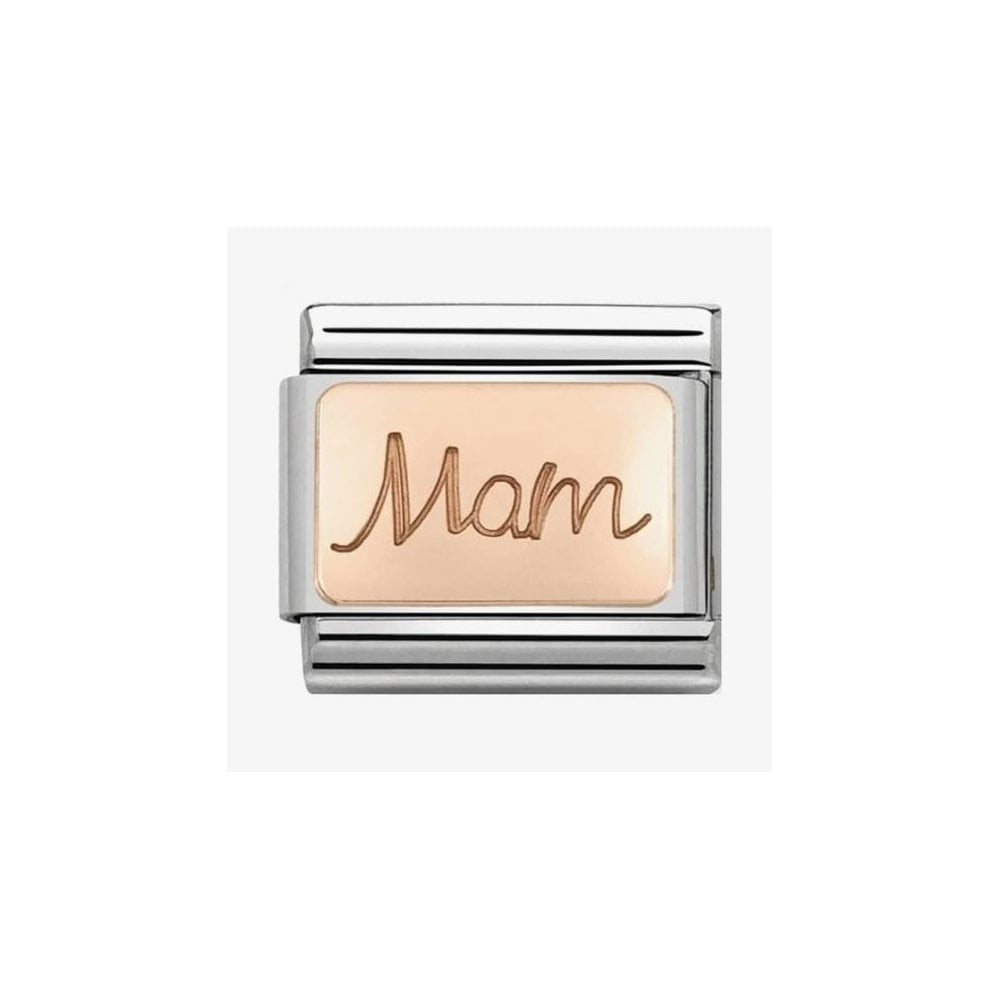 CLASSIC Rose Gold Engraved Mam Charm
