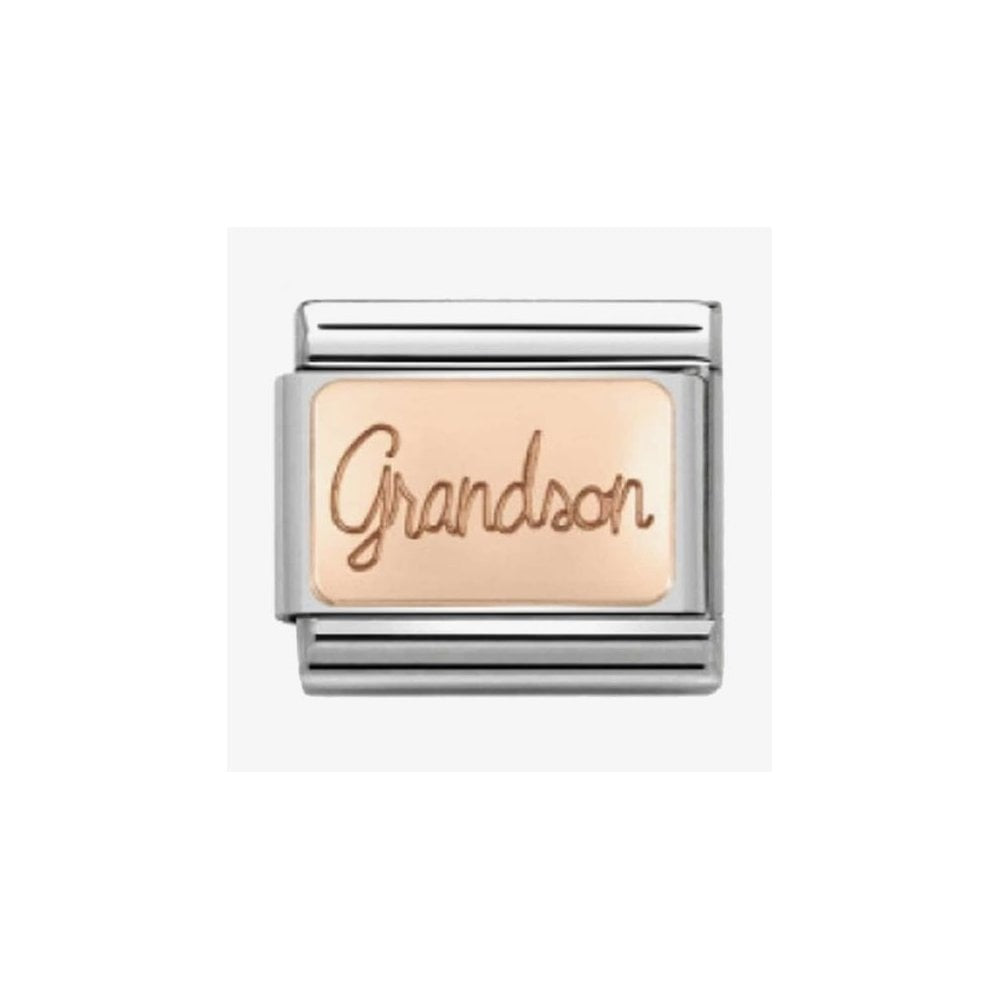CLASSIC Rose Gold Grandson Charm
