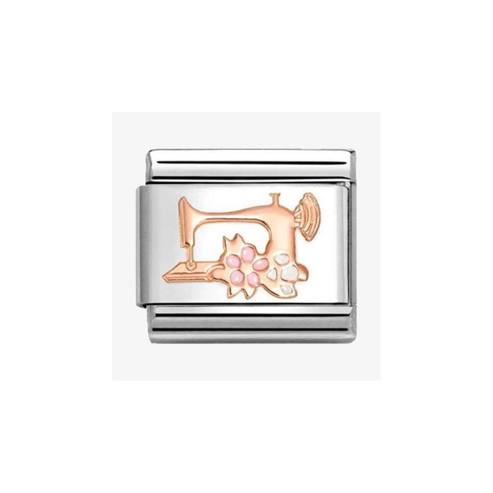 CLASSIC Rose Gold Sewing Machine Charm