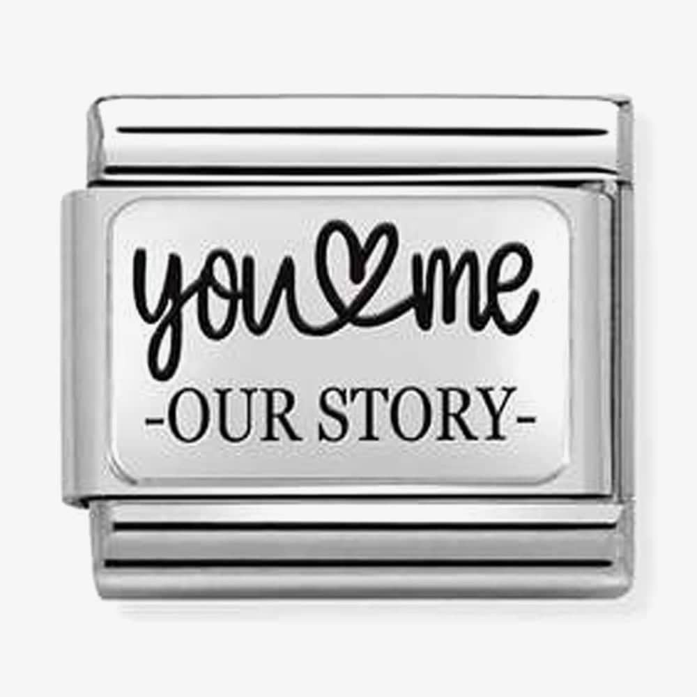CLASSIC SILVERSHINE WITH WRITING YOU AND ME OUR STORY