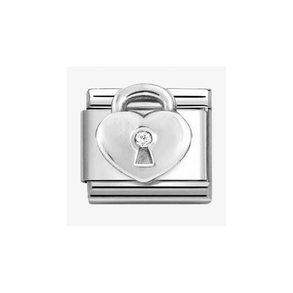 CLASSIC Silvershine Heart Padlock Charm