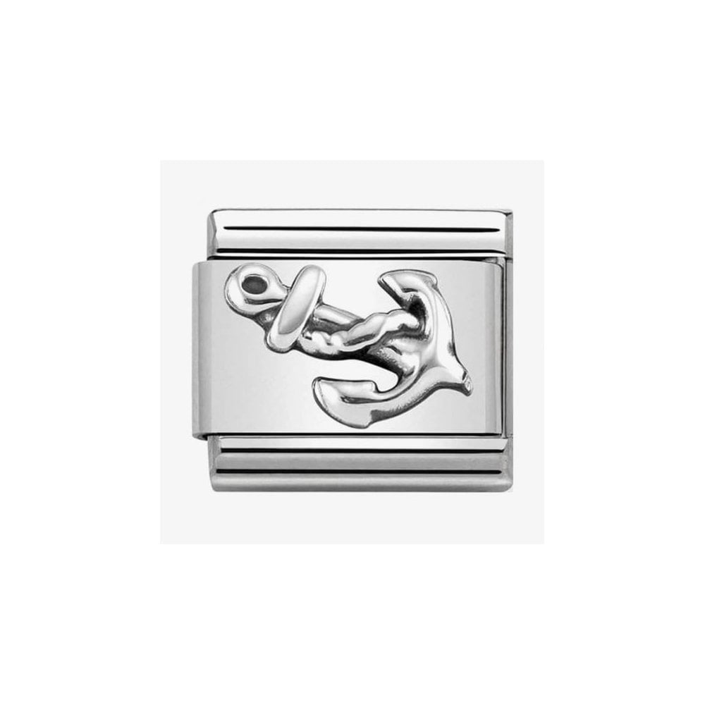 CLASSIC Silvershine Oxidised Symbols Anchor Charm