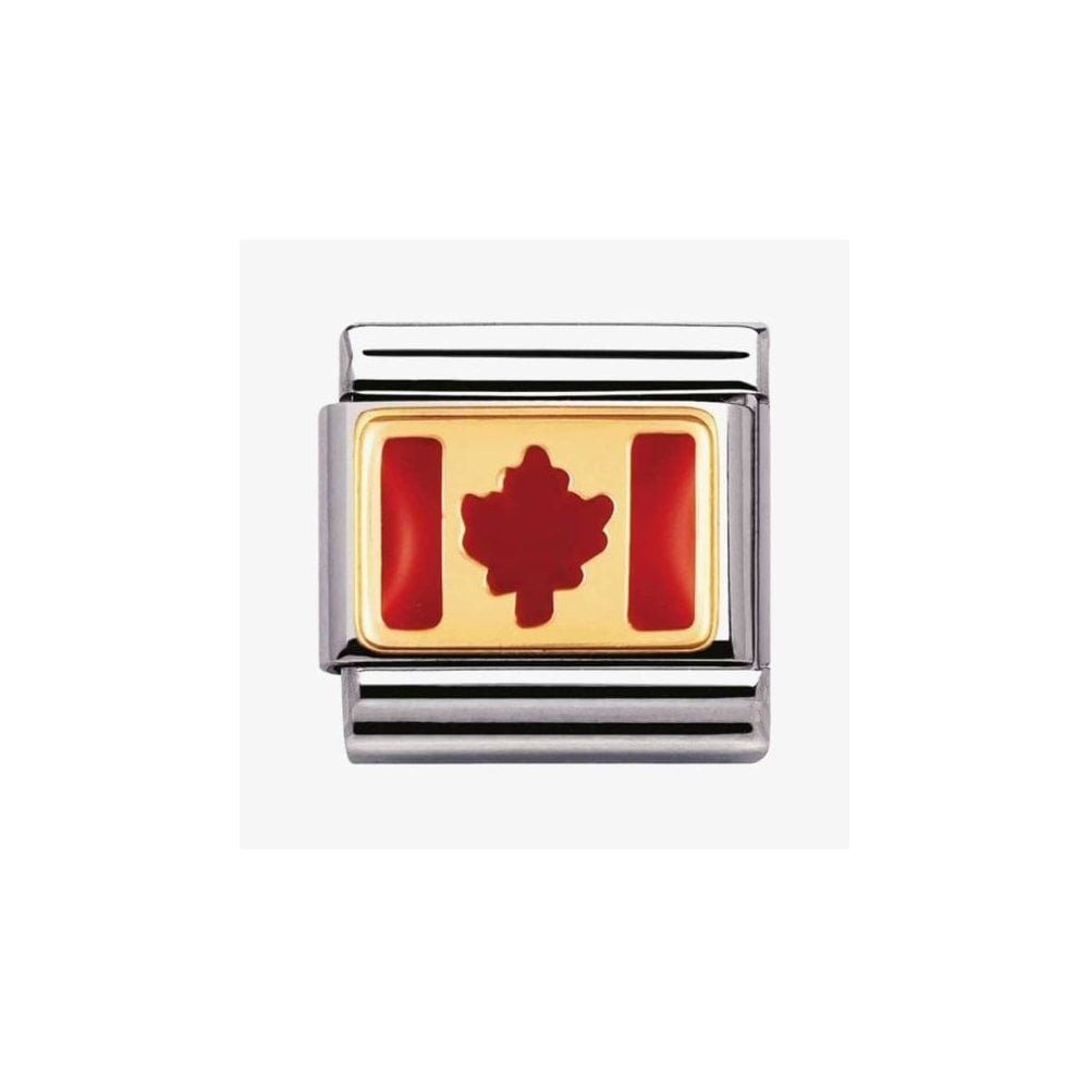 COMPOSABLE CLASSIC LINK CANADA FLAG IN ENAMEL CHARM