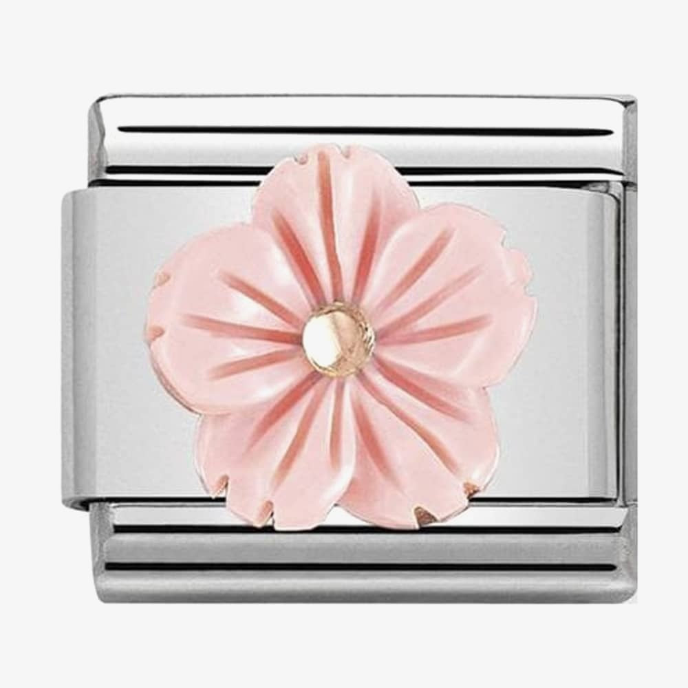 COMPOSABLE CLASSIC LINK FLOWER IN PINK CORAL PASTEL CHARM