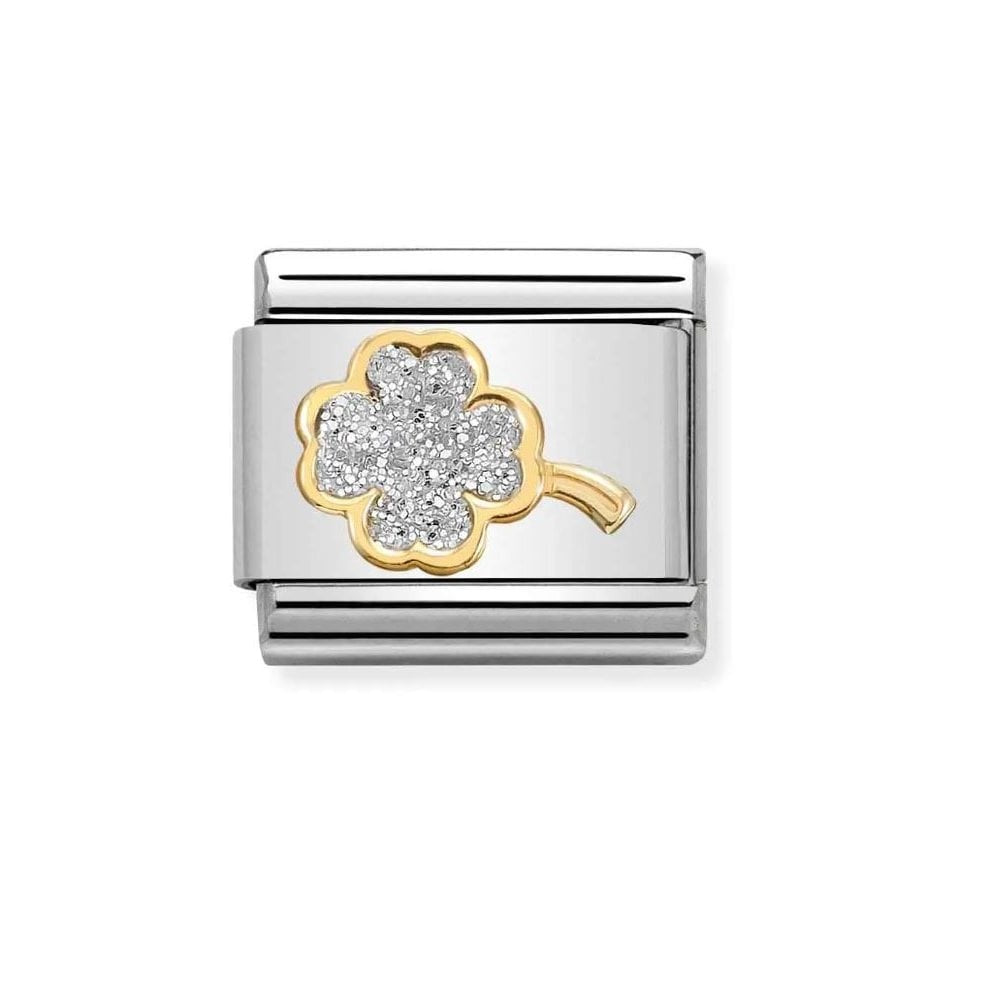 COMPOSABLE CLASSIC LINK GLITTER 4-LEAF CLOVER CHARM