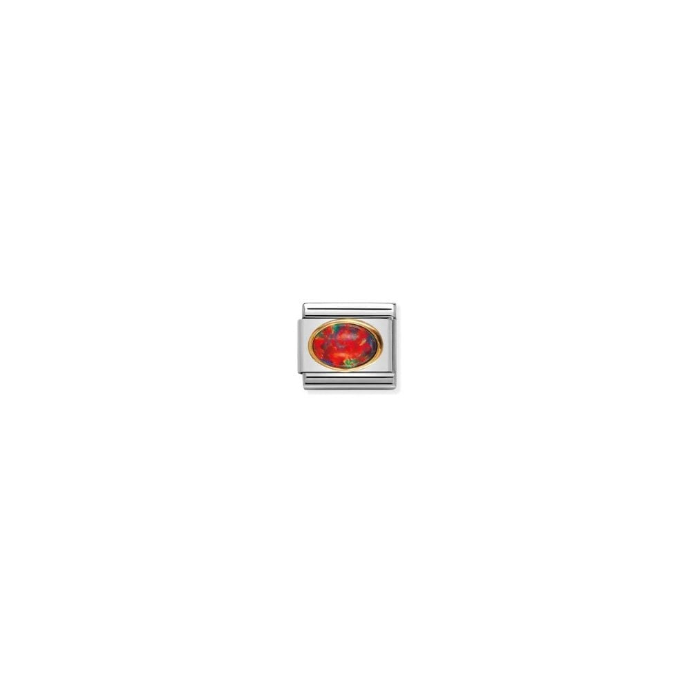 COMPOSABLE CLASSIC LINK IN GOLD WITH RED OPAL