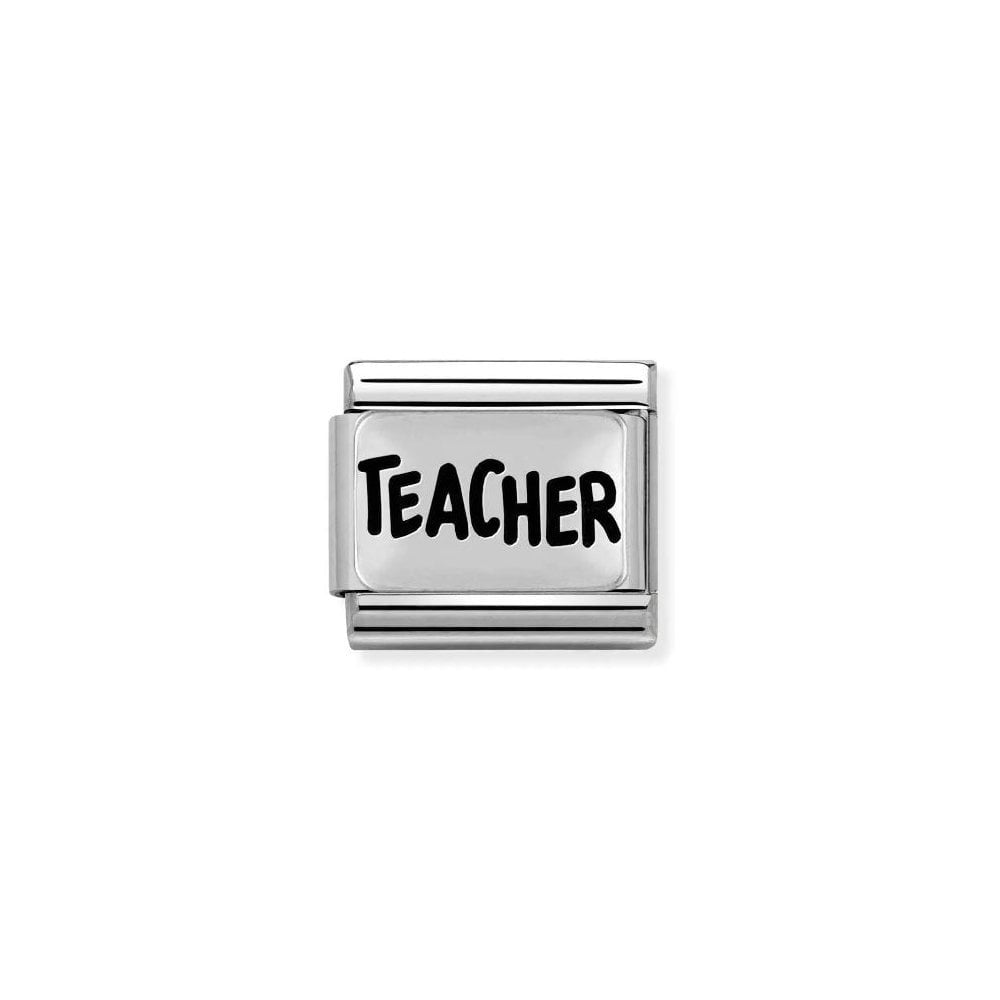 COMPOSABLE CLASSIC LINK TEACHER BLACK WRITING CHARM