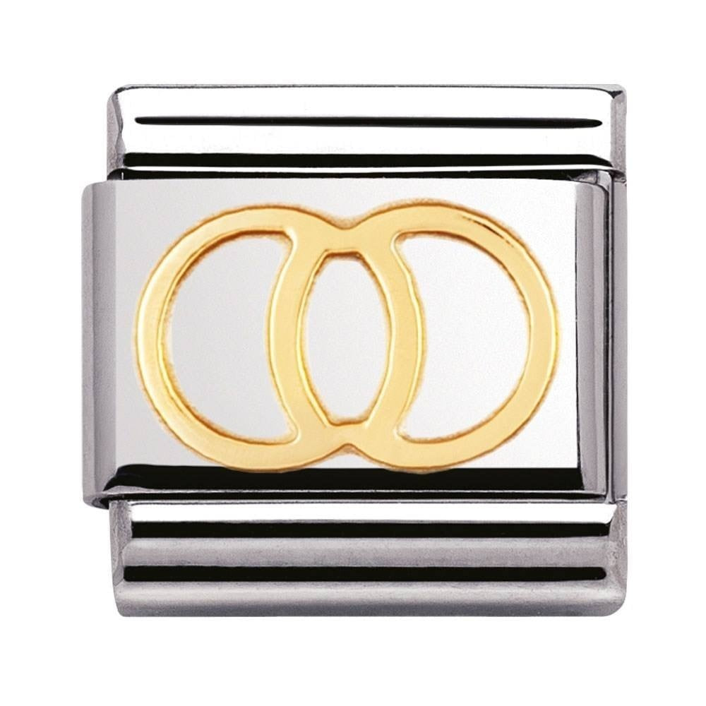 COMPOSABLE CLASSIC LINK WEDDING RINGS IN GOLD
