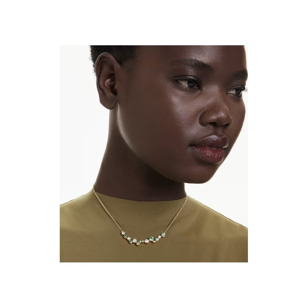 CONSTELLA GREEN MIXED CUTS NECKLACE