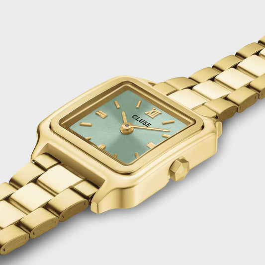 CLUSE GRACIEUSE MINI SAGE GREEN DIAL LADIES GOLD STAINLESS STEEL WATCH