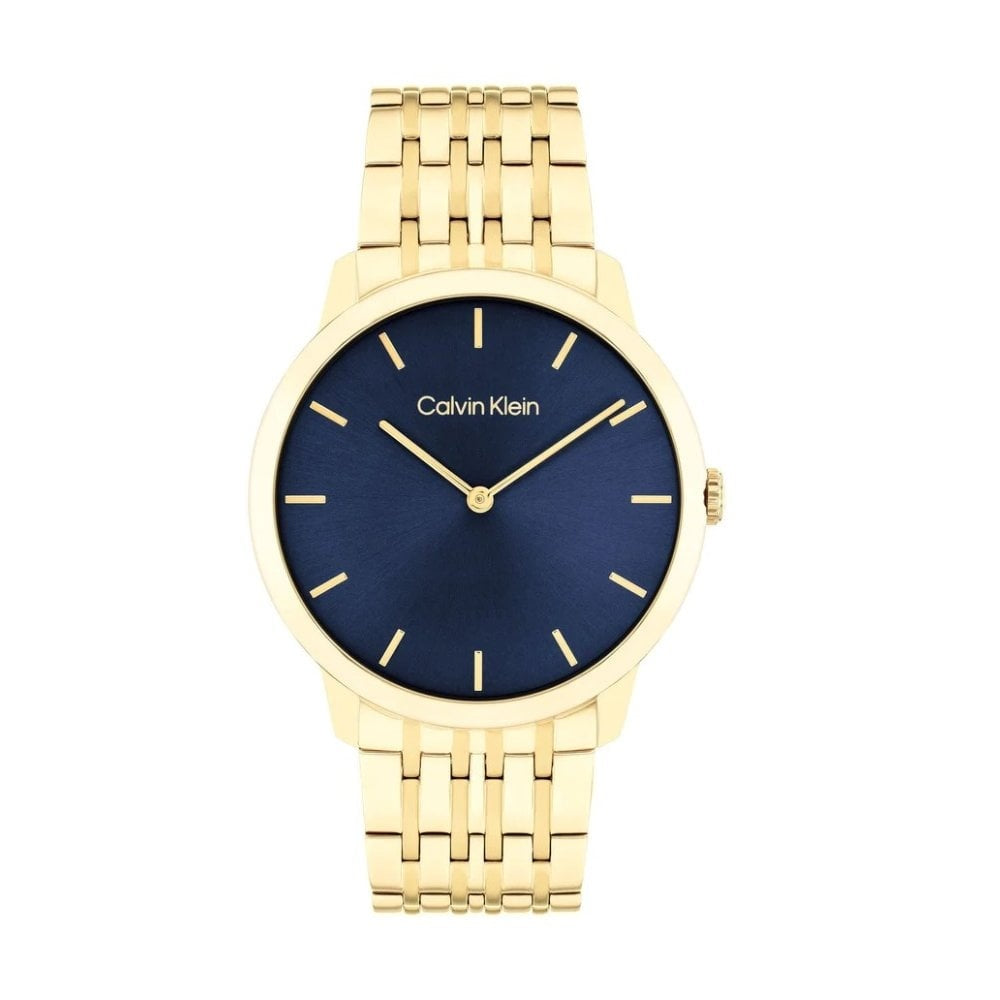 Calvin Klein Gold Steel Blue Dial Watch