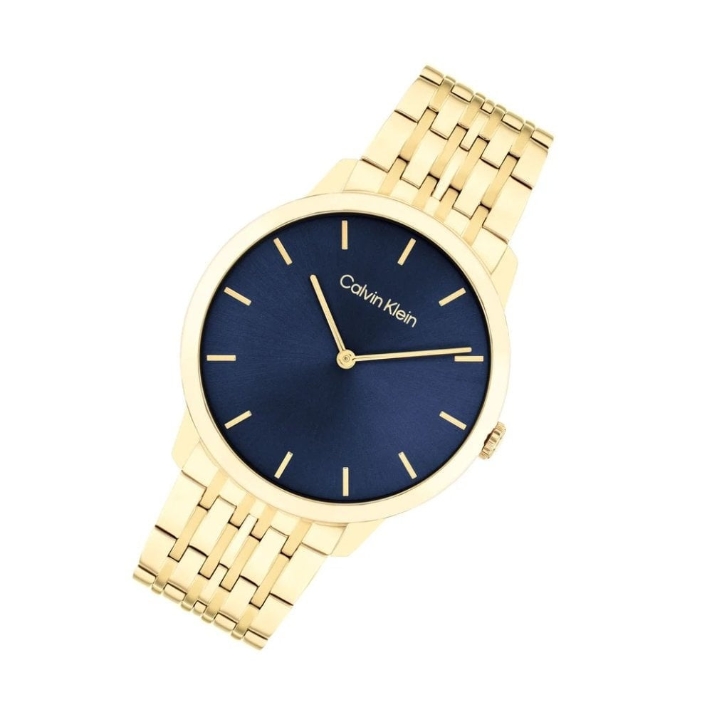 Calvin Klein Gold Steel Blue Dial Watch