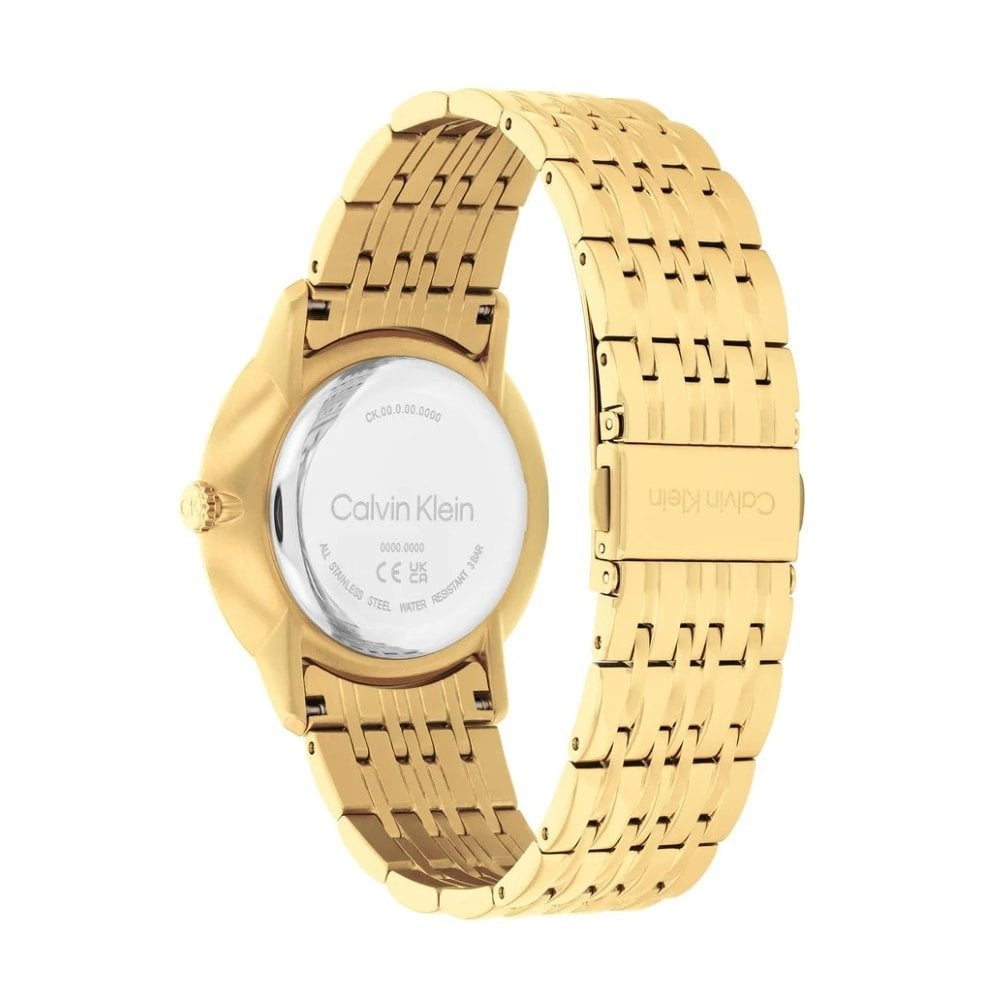 Calvin Klein Gold Steel Blue Dial Watch