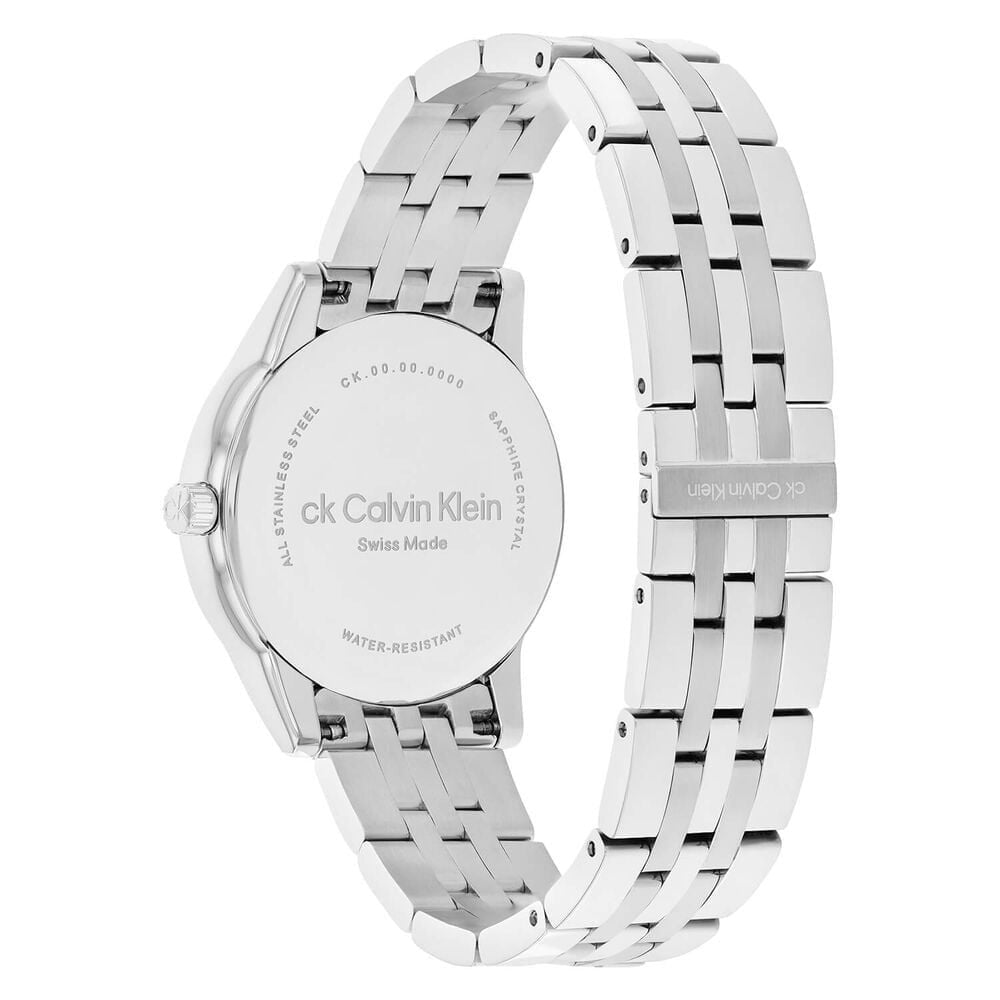 Calvin Klein Timeless Dressed 32mm Silver Dial Crystal Bezel Bracelet Watch