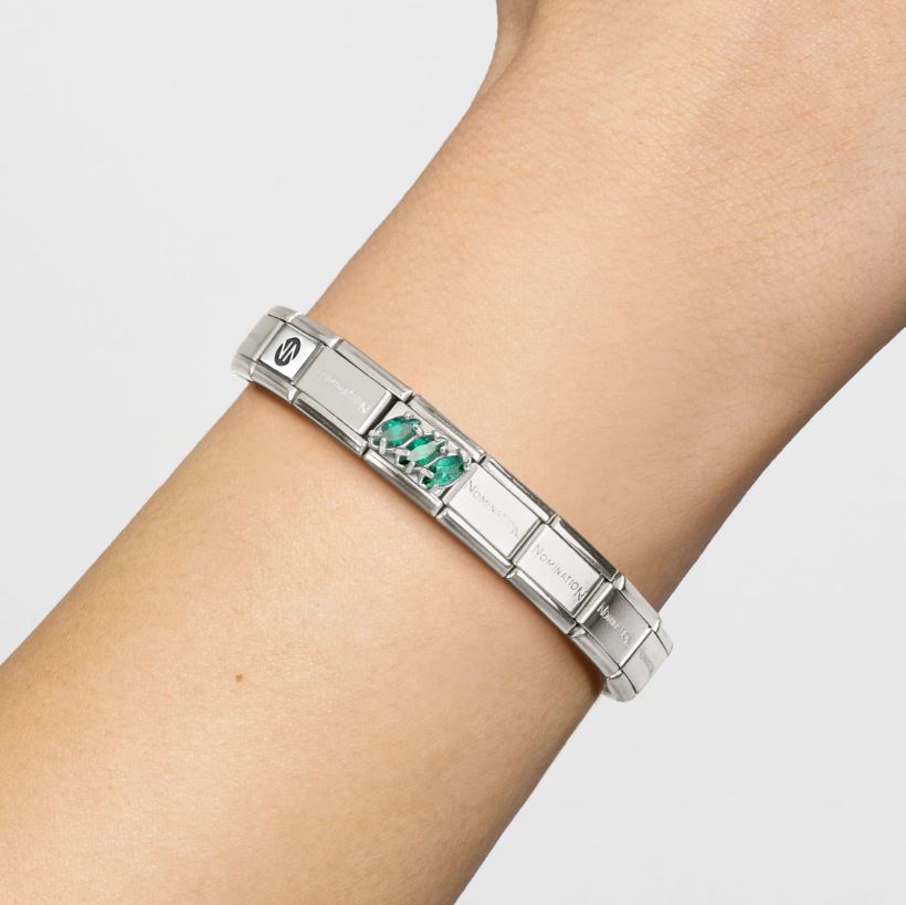 Nomination Green Trilogy CZ Charm