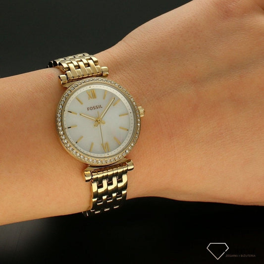 Carlie Mini Three-Hand Gold-Tone Stainless Steel Watch