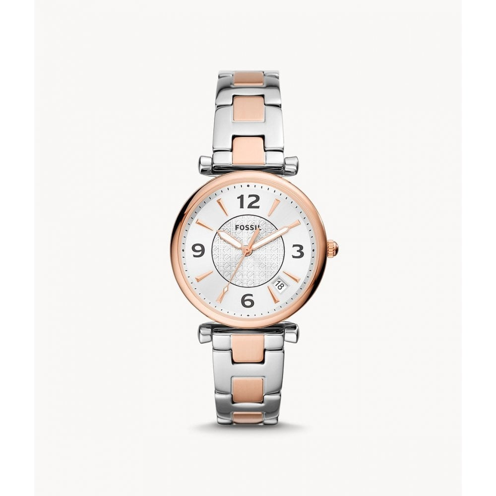 Carlie Three-Hand Date Two-Tone Stainless Steel Watch