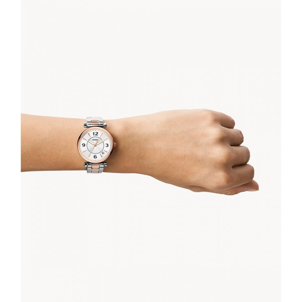 Carlie Three-Hand Date Two-Tone Stainless Steel Watch