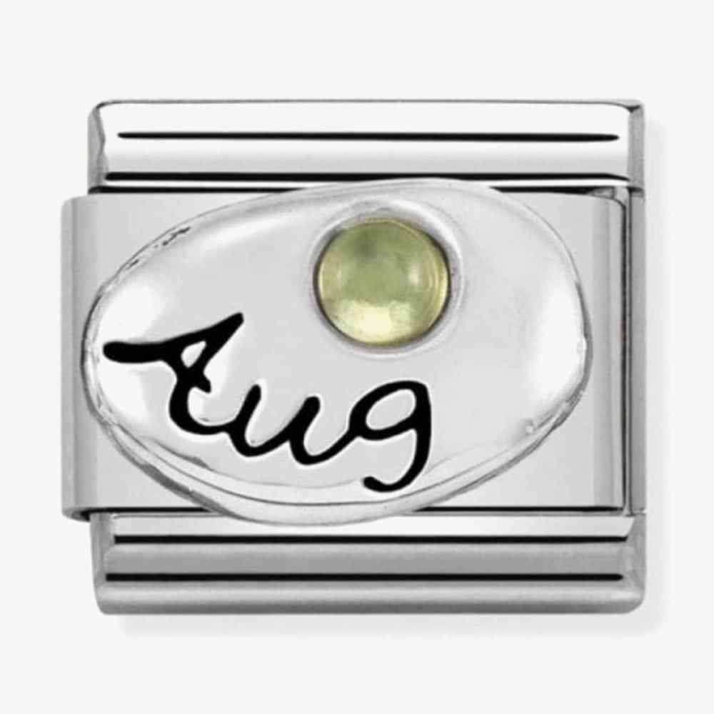 Composable Classic AUGUST BIRTHSTONE PERIDOT in stainless steel & sterling silver