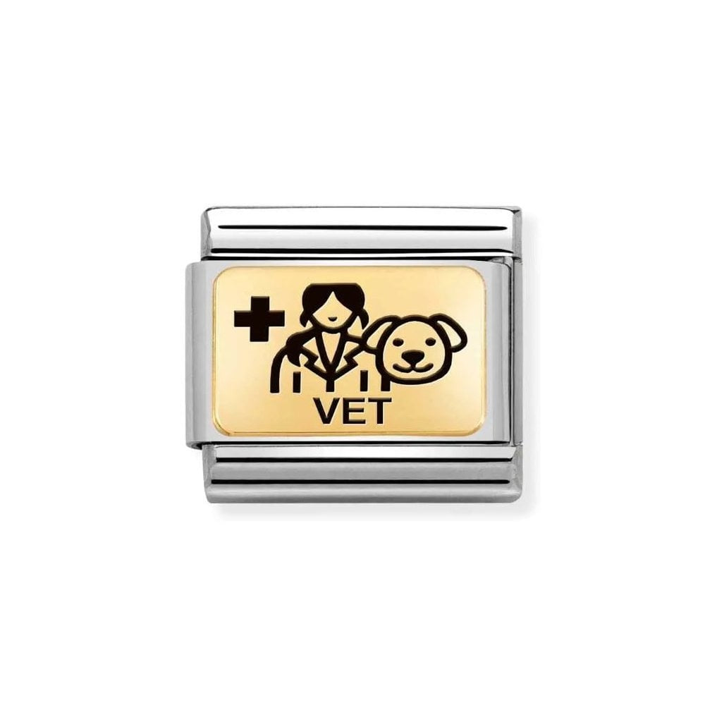 Composable Classic Gold Link 'Vet' Charm