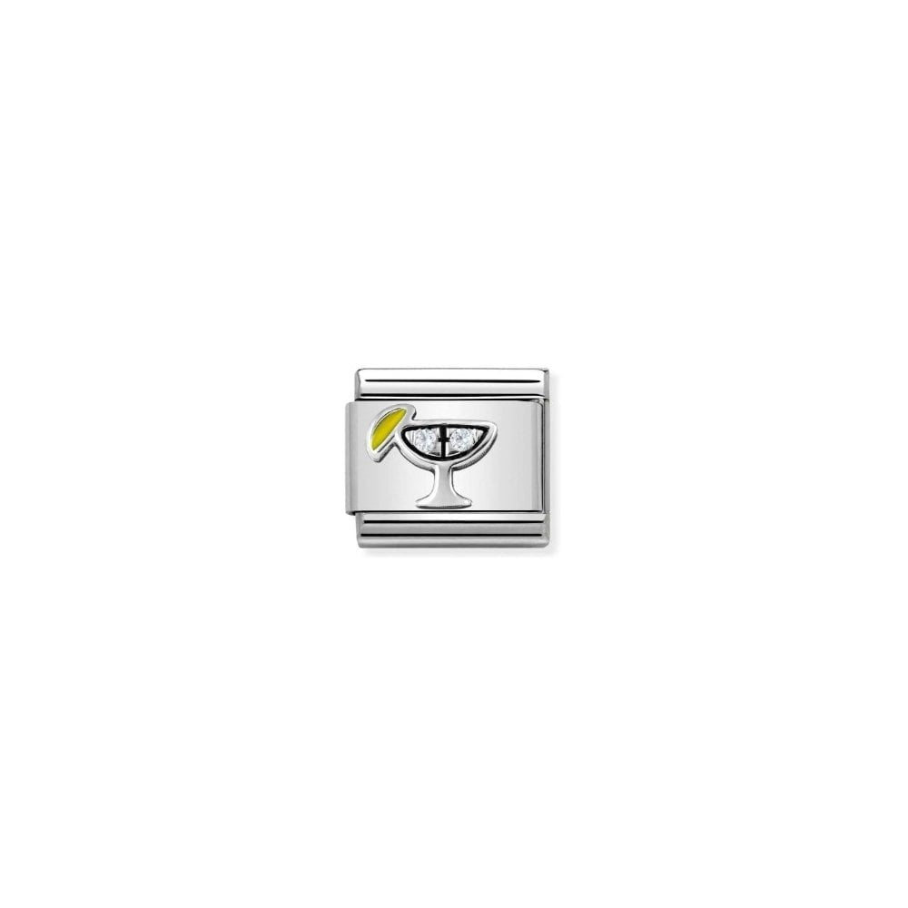 Composable Classic Link Cocktail with yellow Zirkonia charm