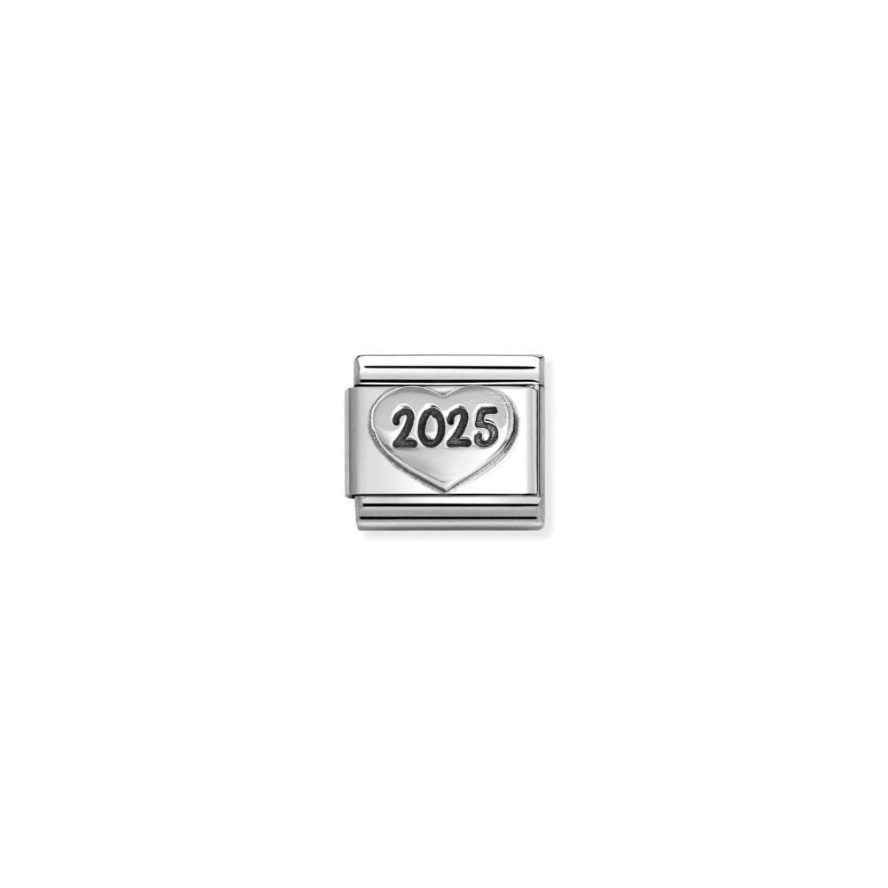 Composable Classic Link, Heart with 2025, vintage look Charm