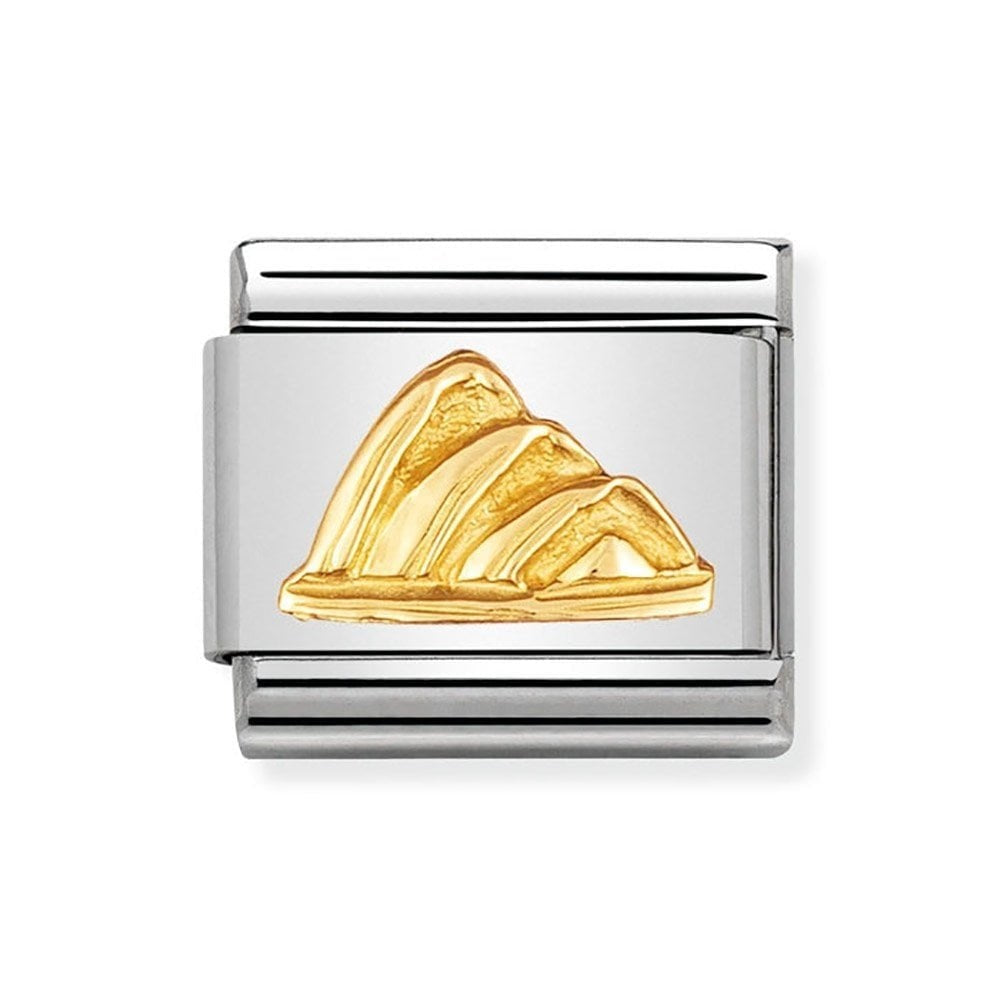 Composable Classic Link Opera House in Gold Charm