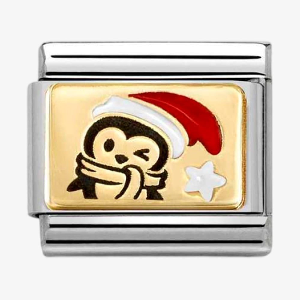 Composable Classic Link, Penguin, Santa Hat Charm