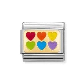 Composable Classic Link Rainbow Hearts