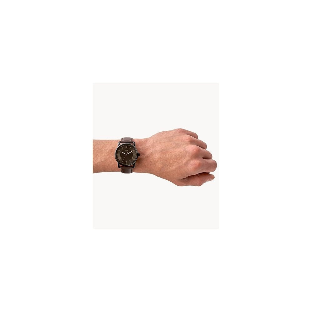 Copeland 42mm Three-Hand Brown Leather Watch