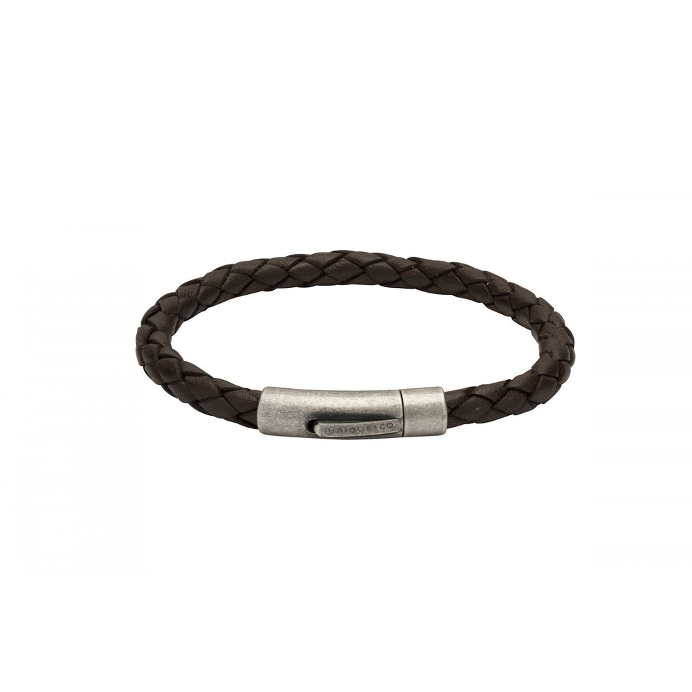 DARK BROWN LEATHER BRACELET