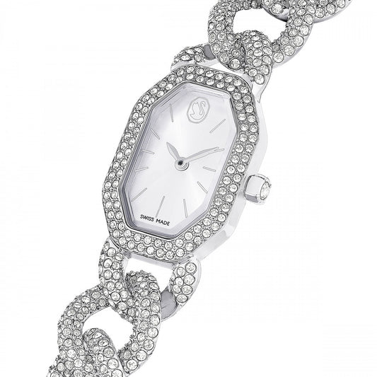 DEXTERA CHAIN LINK SILVER QUARTZ WATCH