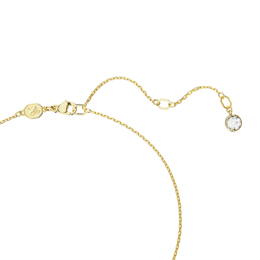 Dextera pendant Mixed cuts, White, Gold-tone plated