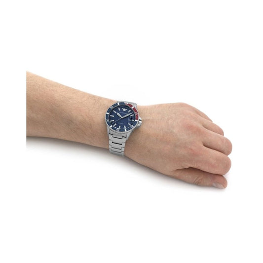 EMPORIO ARMANI DIVER BLUE DIAL 42MM MENS WATCH