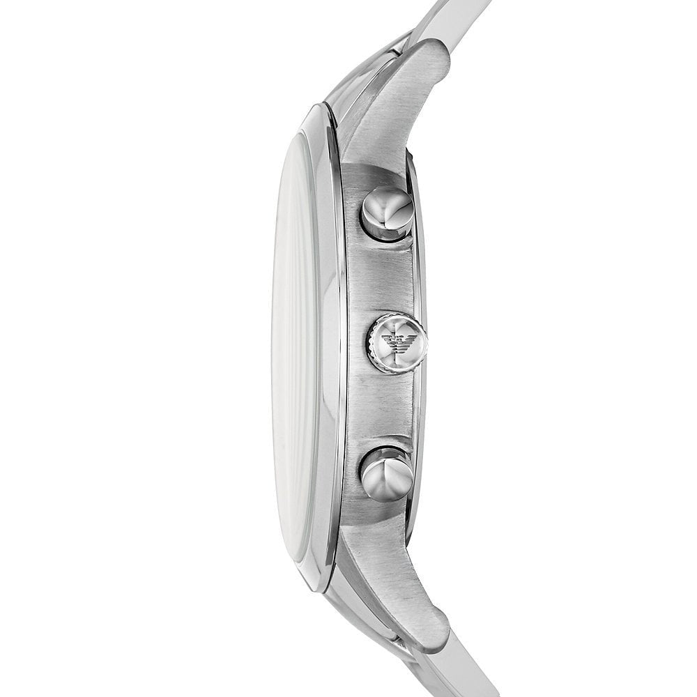 EMPORIO ARMANI RENATO GREEN DIAL STEEL 43MM MENS WATCH