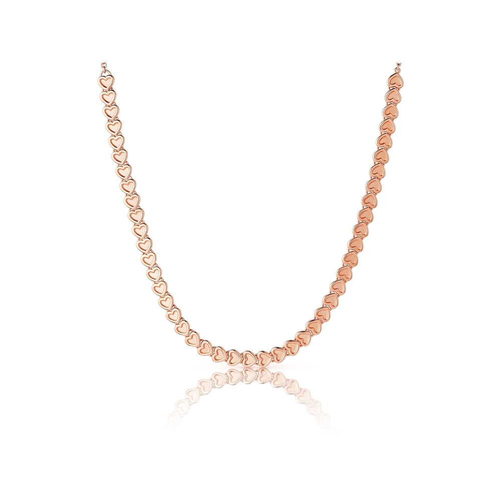 ENDLESS LOVE 18KT ROSE GOLD-VERMEIL MINI HEART CHOKER