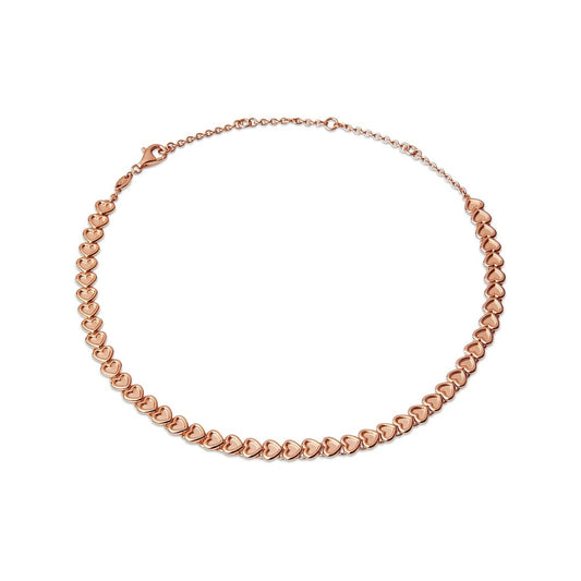 ENDLESS LOVE 18KT ROSE GOLD-VERMEIL MINI HEART CHOKER