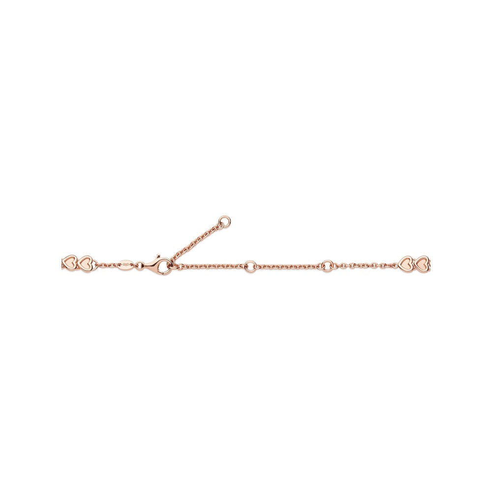 ENDLESS LOVE 18KT ROSE GOLD-VERMEIL MINI HEART CHOKER