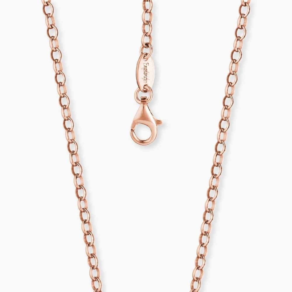 ENGELSRUFER ROSE GOLD ON STERLING SILVER ANCHOR LINK CHAIN