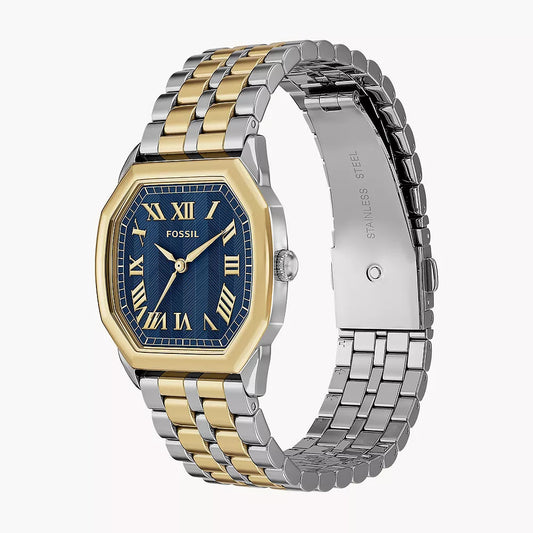 Fossil Harlow Three-Hand Ladies Two-Tone Stainless Steel Watch