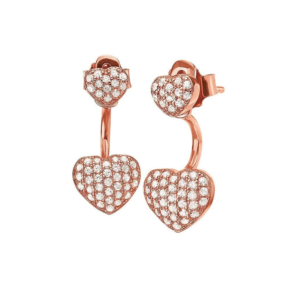 ESSENTIALS 18CT ROSE GOLD VERMEIL EARRINGS