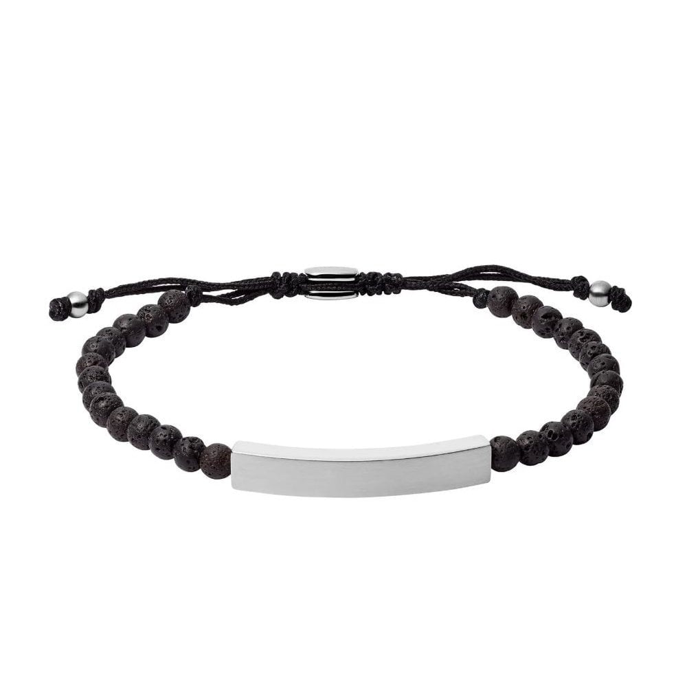Ellis Plaque Lava Stone Bracelet