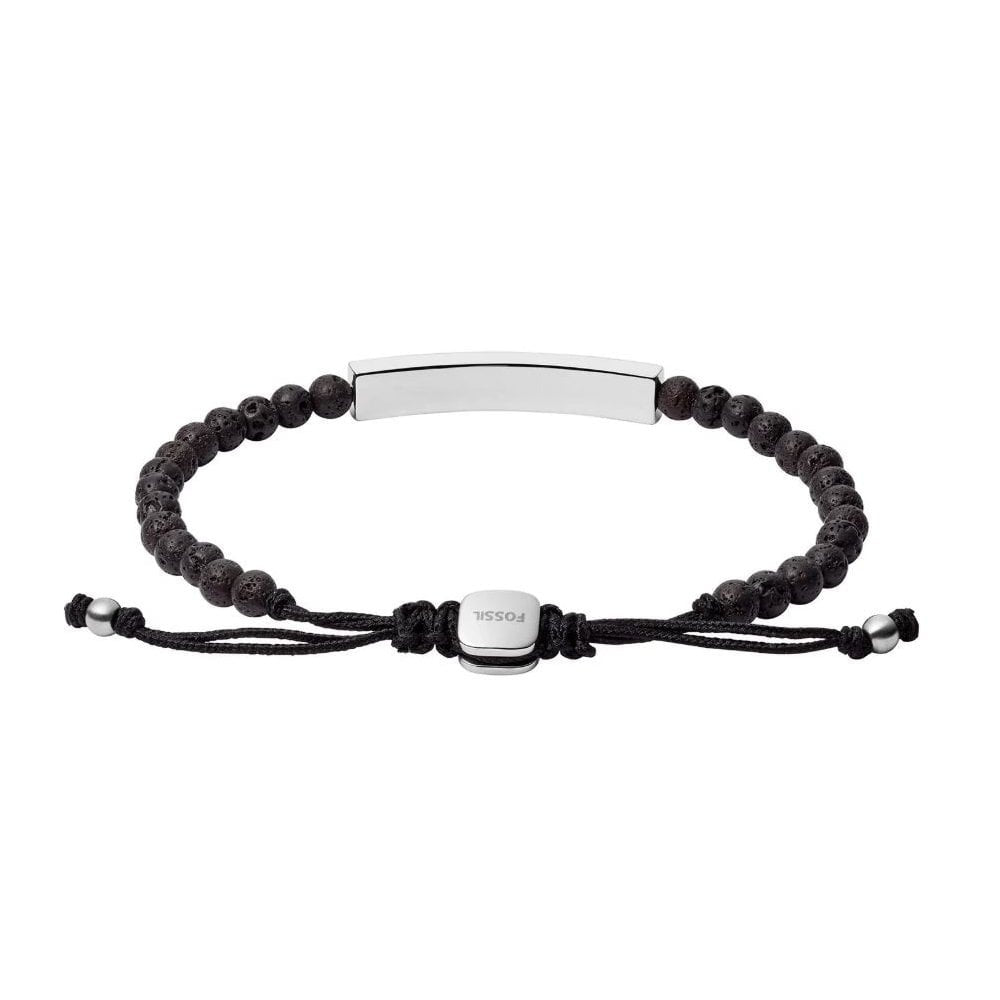 Ellis Plaque Lava Stone Bracelet