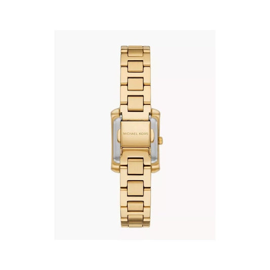 Emery, Three-Hand, White Dial, Ladies Gold-Tone Stainless Steel Watch