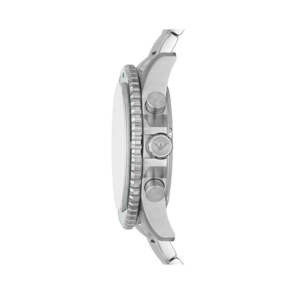Emporio Armani Diver Green Dial Chronograph Watch