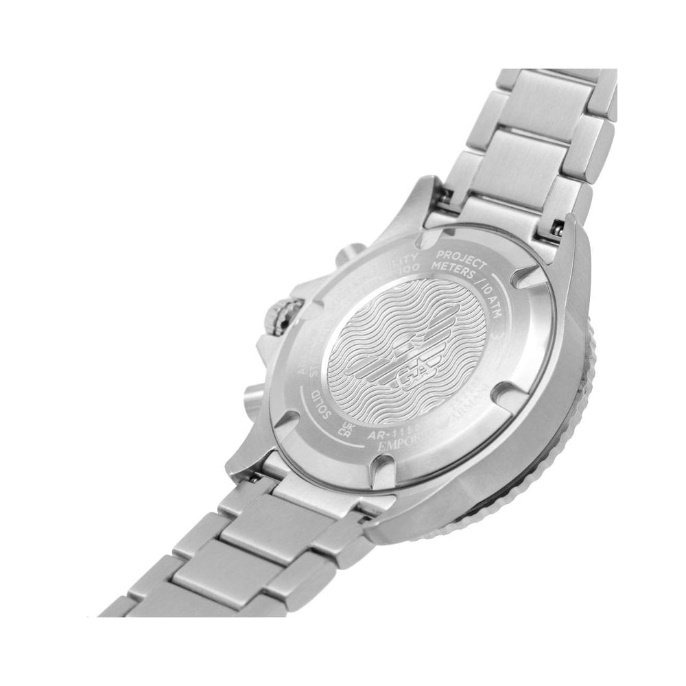 Emporio Armani Diver Green Dial Chronograph Watch